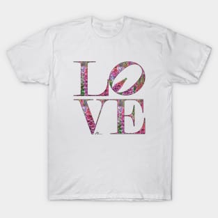 LOVE Letters July Birth Month Flower Delphinium T-Shirt